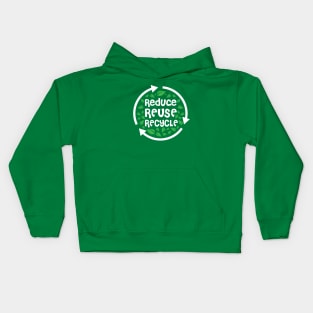 Reduce Reuse Recycle | World Environment Day Kids Hoodie